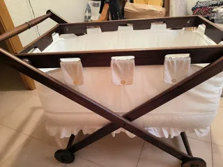 Minicuna vintage madera 90x50