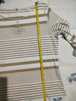 Blusa Punt Roma Rayas Doradas