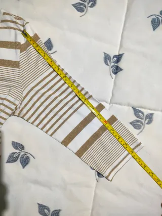 Blusa Punt Roma Rayas Doradas