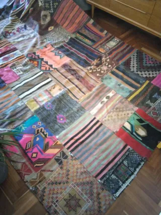 Tappeto Kilim Patchwork Multicolore