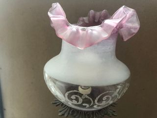 Pareja Lámparas Art Nouveau Bronce y Mármol