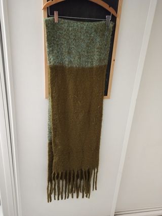 Bufanda verde y azul