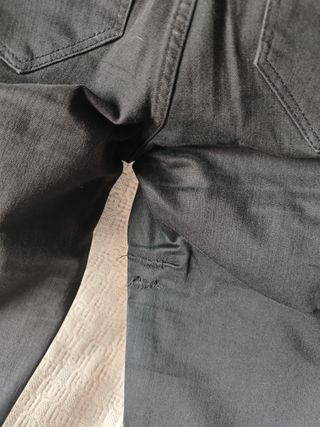 Pantalón pitillo vaquero mujer talla 42 negro elás