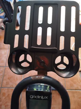 Bicicleta de Spinning Negra y Naranja