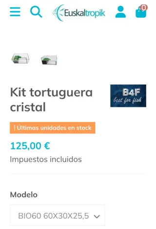 Tortuguera con accesorios