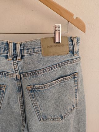 Pantalones vaqueros rectos Pull&Bear talla 42 muje
