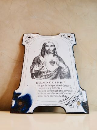 CHAPA BENDECIRÉ SAGRADO CORAZÓN DE JESÚS