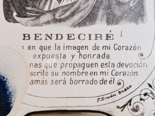 CHAPA BENDECIRÉ SAGRADO CORAZÓN DE JESÚS