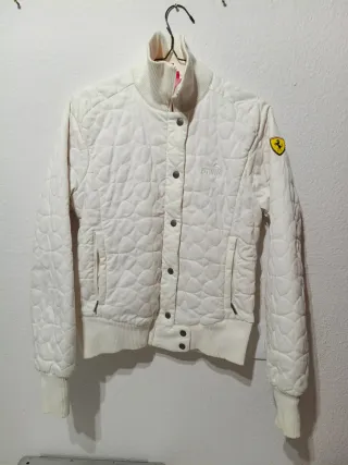 Chaqueta Puma Ferrari Blanca Acolchada Talla S