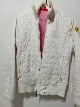 Chaqueta Puma Ferrari Blanca Acolchada Talla S