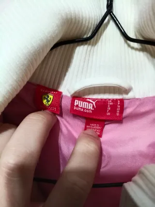 Chaqueta Puma Ferrari Blanca Acolchada Talla S