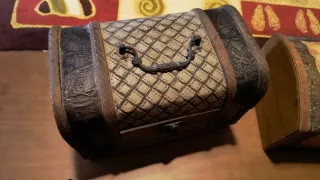 Caja decorativa mapa antiguo