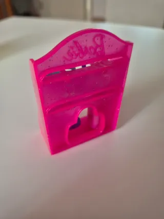 Suporte Rosa Barbie com Acessórios