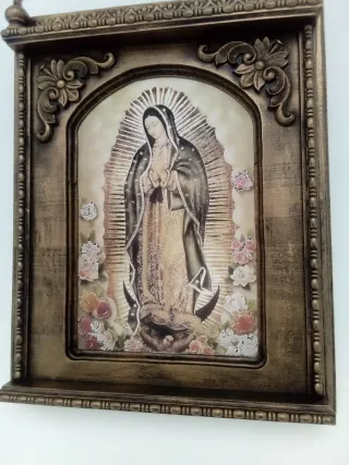 Retablo Virgen María madera