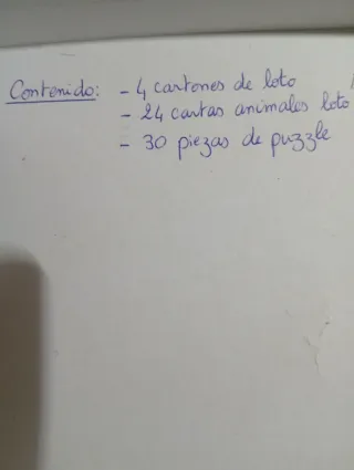 Juego de mesa loto y puzzle a partir de 3 años