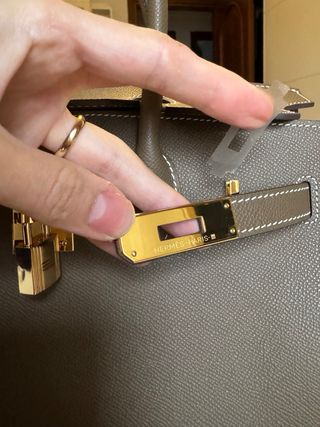 Borsa in Pelle Grigia