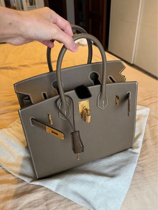 Borsa in Pelle Grigia