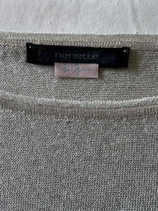 Maglia donna beige/oro