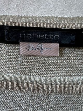 Maglia donna beige/oro