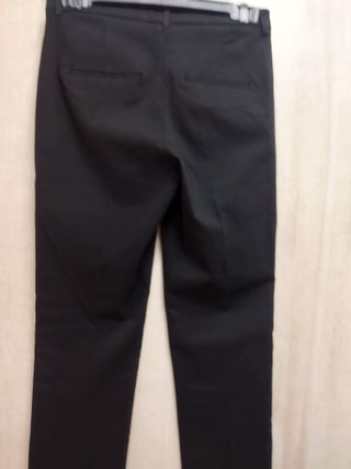 Pantalón Chino Talla 36 Negro Mujer