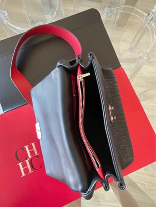 Bolso CH Carolina Herrera Negro y Rojo