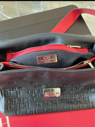 Bolso CH Carolina Herrera Negro y Rojo