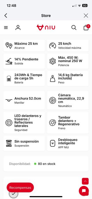 Patín Eléctrico NIU - Como Nuevo