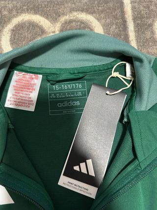 Chaqueta deportiva Adidas verde y gris