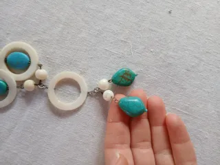 Collana donna turchese e perle