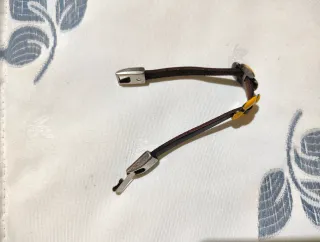 Pulsera cuero con broche plata