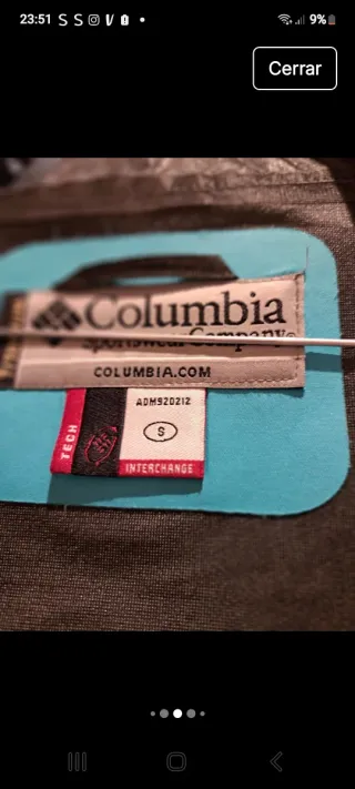 Abrigo unisex Columbia azul/verde azulado