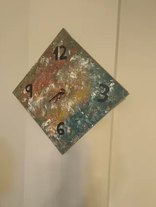 Cuadro/Reloj Pintado a Mano