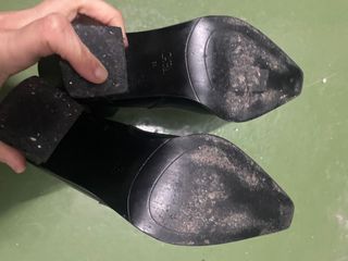 Botines Zara Piel Tacón Negro