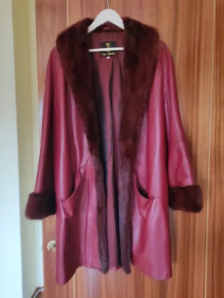 Chaquetón Cuero color sangre de buey