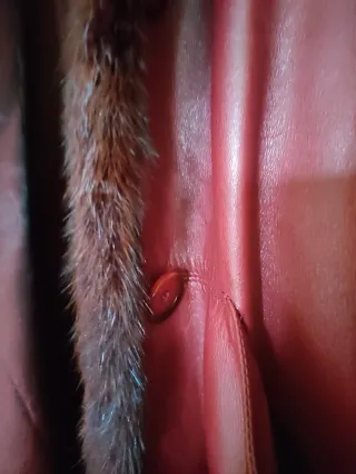 Chaquetón Cuero color sangre de buey