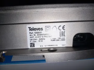 Central TV.Avant 9 Pro Sat.programable 10 progamas