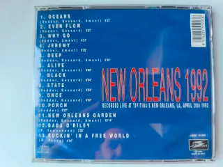 Pearl Jam New Orleans 1992 CD