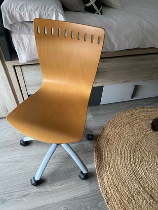 Silla de escritorio madera y metal