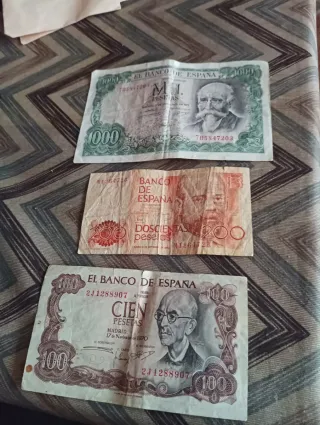 Billetes antiguos españoles Pesetas