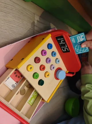 Caja Registradora Juguete Madera