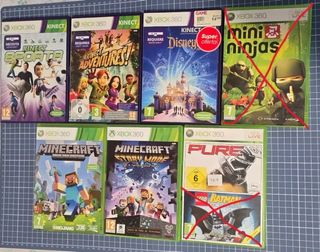 Lote 6 Juegos Xbox 360 Kinect y Más