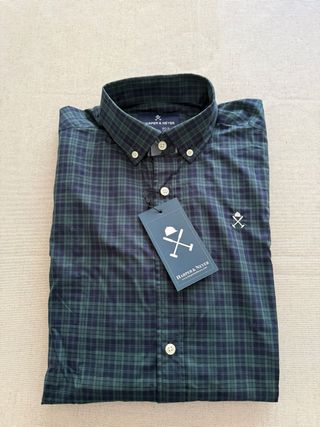 Camisa Harper & Neyer cuadros azul y verde