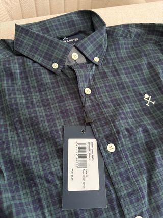 Camisa Harper & Neyer cuadros azul y verde