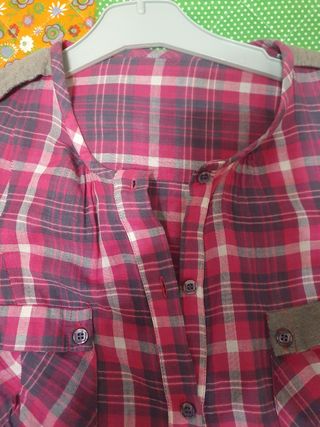 Camisa de cuadros mujer talla S