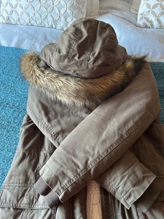 Abrigo Roxy Talla S Mujer Marrón