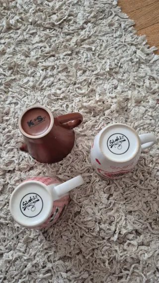 Set 3 tazze in ceramica