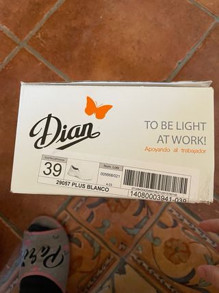 Zapatos Dian de trabajo Seguridad Talla 39 Nuevos