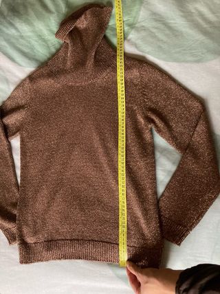 Jersey Massimo Dutti XS Marrón Dorado