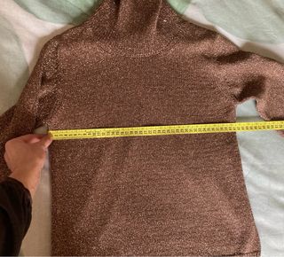 Jersey Massimo Dutti XS Marrón Dorado