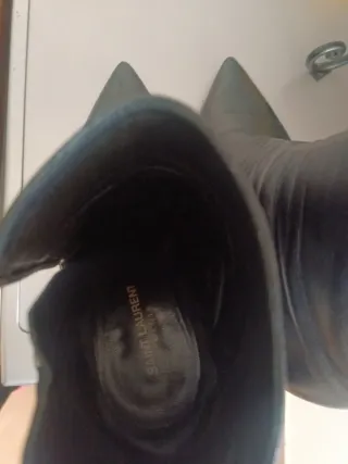 Stivaletti tacco YSL neri